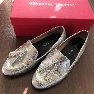 オリエンタルトラフィック(ORiental TRaffic)のくー様専用《ORiental TRaffic》シルバー パンプス(ローファー/革靴)