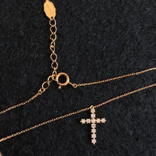 Jupiterジュピター クロスダイヤネックレス 18k