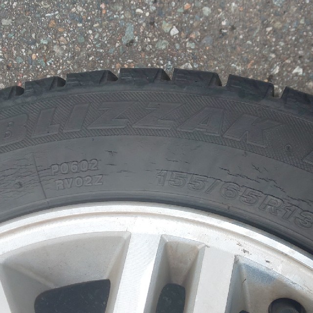 格安155／65r13ブリジストンREVOⅡ スタッドレスホイールタイヤ