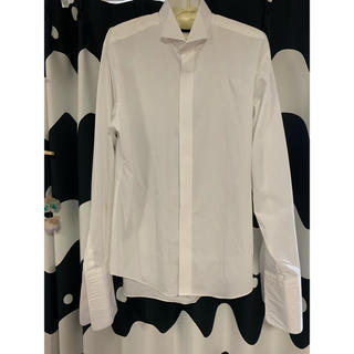 MAZZO 新郎　カラーウィングシャツ　美品　ホワイト　Mサイズ(シャツ)
