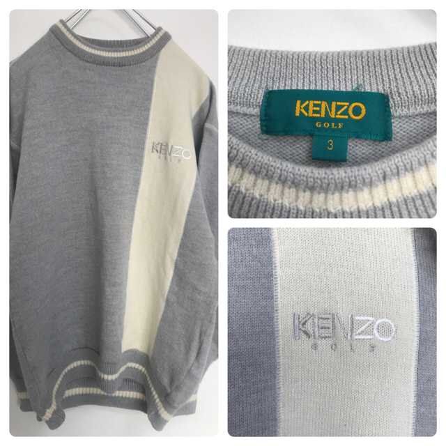 KENZO(ケンゾー)のvintage 古着　KENZO GOLF ケンゾー　ゴルフ　ニット メンズのトップス(ニット/セーター)の商品写真