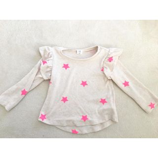 ベビーギャップ(babyGAP)のベイビーギャップ美品二回のみbaby gap星柄フリルニットサイズ80-90(ニット/セーター)