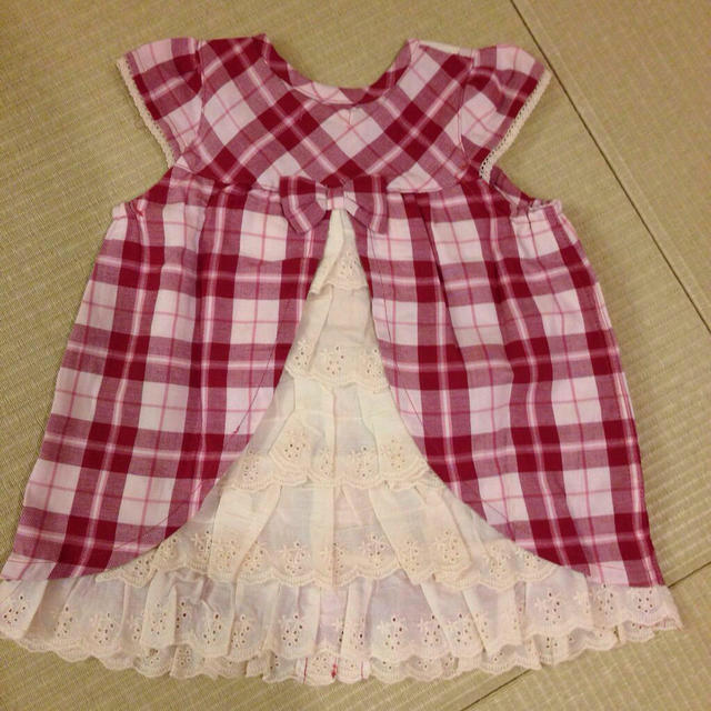 キムラタン(キムラタン)のクーラクール＊チェックチュニック キッズ/ベビー/マタニティのキッズ服女の子用(90cm~)(ワンピース)の商品写真