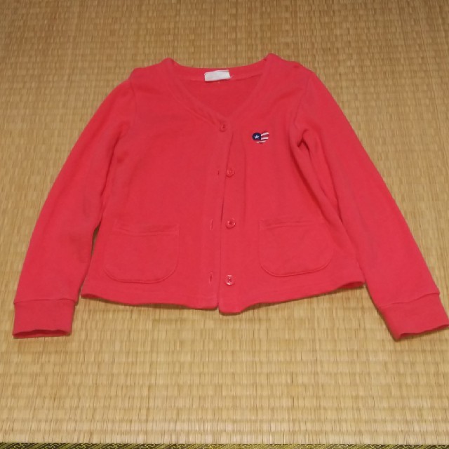 daddy oh daddy(ダディオーダディー)のDADDY OH DADDY カーディガン(ハート) キッズ/ベビー/マタニティのキッズ服女の子用(90cm~)(カーディガン)の商品写真