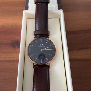 ダニエルウェリントン(Daniel Wellington)のge様専用限定値下げ！ダニエルウエリントン♡メンズ♡ブラック♡40ミリ(腕時計(アナログ))