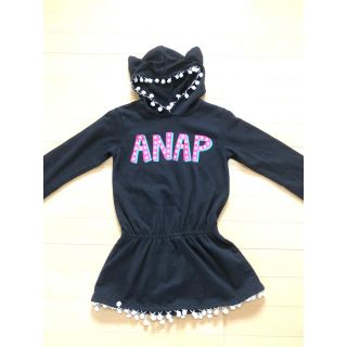 アナップ(ANAP)のティムママ様専用 ANAPポンポン付きウサミミワンピ(ワンピース)