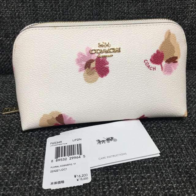 COACH(コーチ)の新品★コーチ★コスメティック ポーチ★フローラル レディースのファッション小物(ポーチ)の商品写真