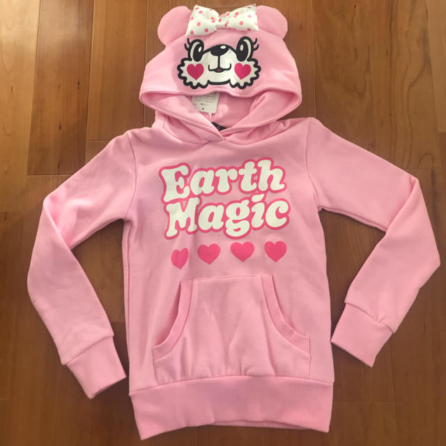 新品未使用EARTHMAGICマフィーパーカー♡フード アースマジック