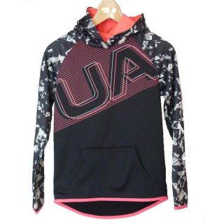 アンダーアーマー(UNDER ARMOUR)の新品160cm★アンダーアーマー黒UAロゴフーディー(YXL)　キッズ(ジャケット/上着)