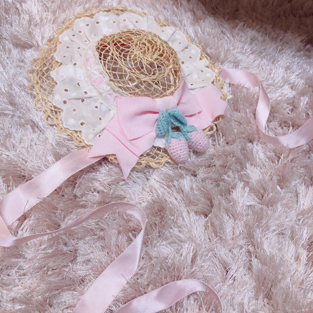 Angelic Pretty(アンジェリックプリティー)のAngelic Pretty︎ ♥ ヘッドドレス︎ ♥ いちご︎ ♥ レディースのヘアアクセサリー(カチューシャ)の商品写真