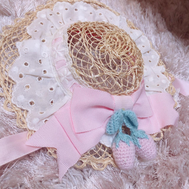 Angelic Pretty(アンジェリックプリティー)のAngelic Pretty︎ ♥ ヘッドドレス︎ ♥ いちご︎ ♥ レディースのヘアアクセサリー(カチューシャ)の商品写真