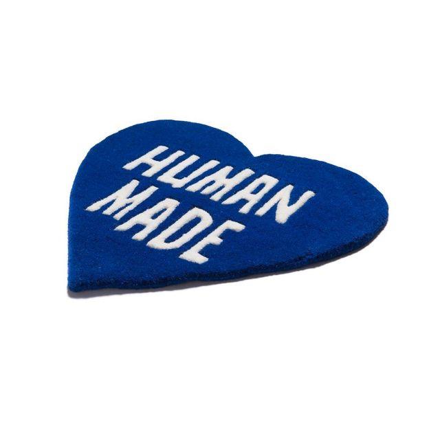 A BATHING APE(アベイシングエイプ)のHuman Made Heart Rug ハート ラグ Navy Blue インテリア/住まい/日用品のラグ/カーペット/マット(ラグ)の商品写真