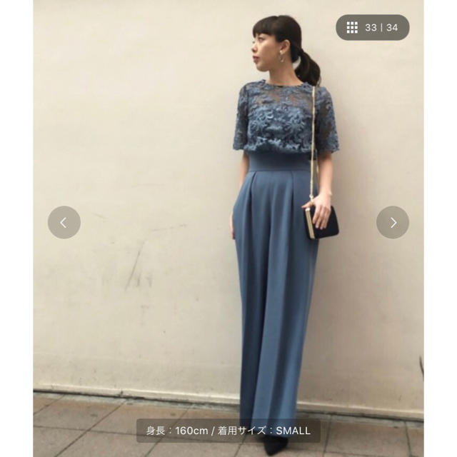 LagunaMoon(ラグナムーン)のLAGUNAMOON  オーバーレースパンツDRESS レディースのパンツ(オールインワン)の商品写真