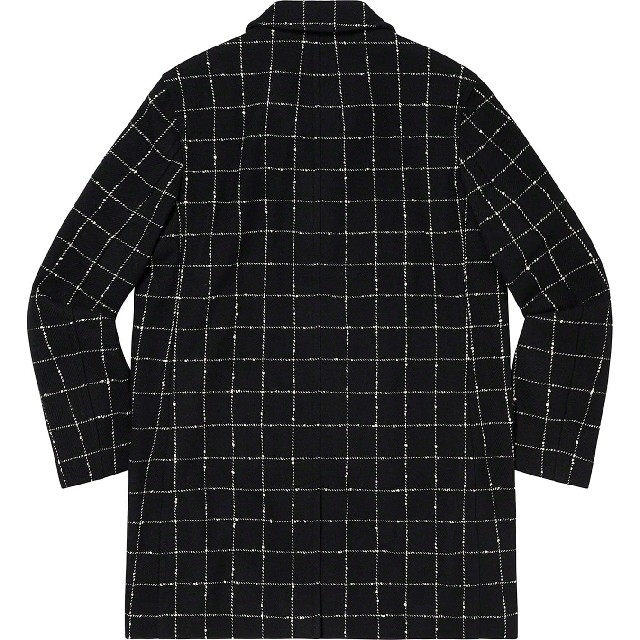 Supreme(シュプリーム)のSupreme 19FW Wool Windowpane Overcoat S メンズのジャケット/アウター(チェスターコート)の商品写真