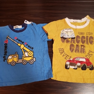 ニシマツヤ(西松屋)の男の子　95センチ　Tシャツ２枚セット売り(Tシャツ/カットソー)