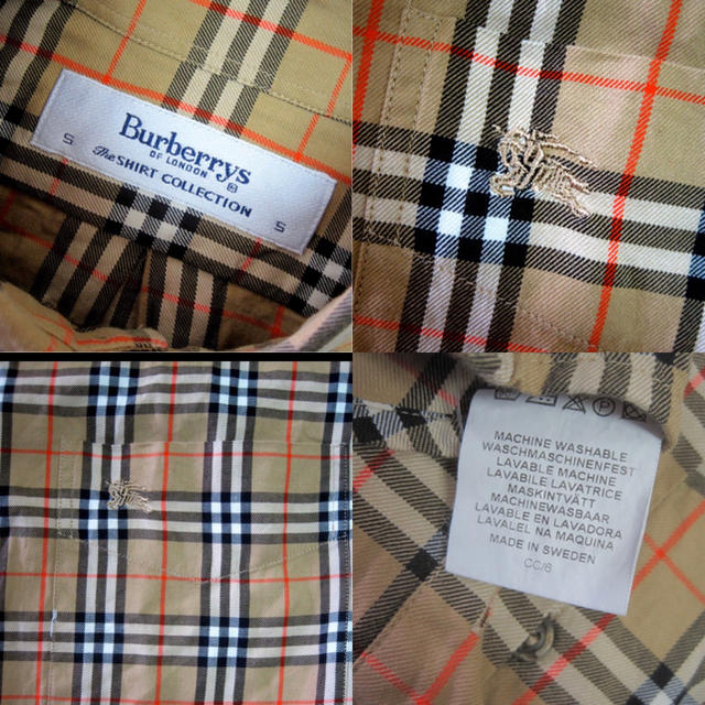 BURBERRY(バーバリー)のバーバリーボタンダウンシャツ/スウェーデン製 メンズのトップス(シャツ)の商品写真