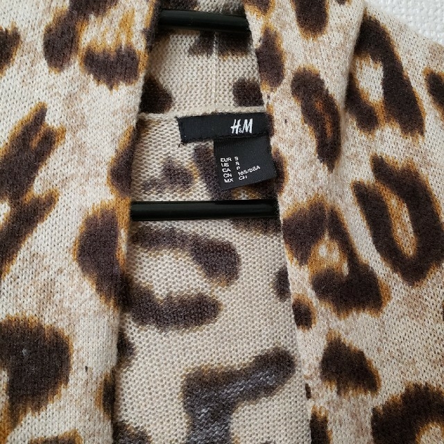 H&M(エイチアンドエム)のヒョウ柄 ロングカーディガン レディースのトップス(カーディガン)の商品写真