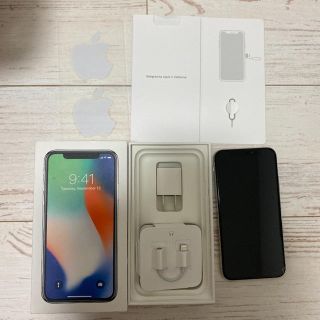 アップル(Apple)のiPhonex 値下げしました本体　セット難ありバッテリー100%(スマートフォン本体)