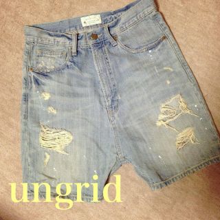 アングリッド(Ungrid)のungrid サルエルハーフデニム☆(ハーフパンツ)