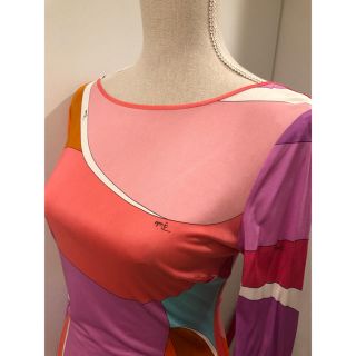 エミリオプッチ(EMILIO PUCCI)のエミリオプッチ新品ワンピース♡プッチの手鏡付き(ひざ丈ワンピース)