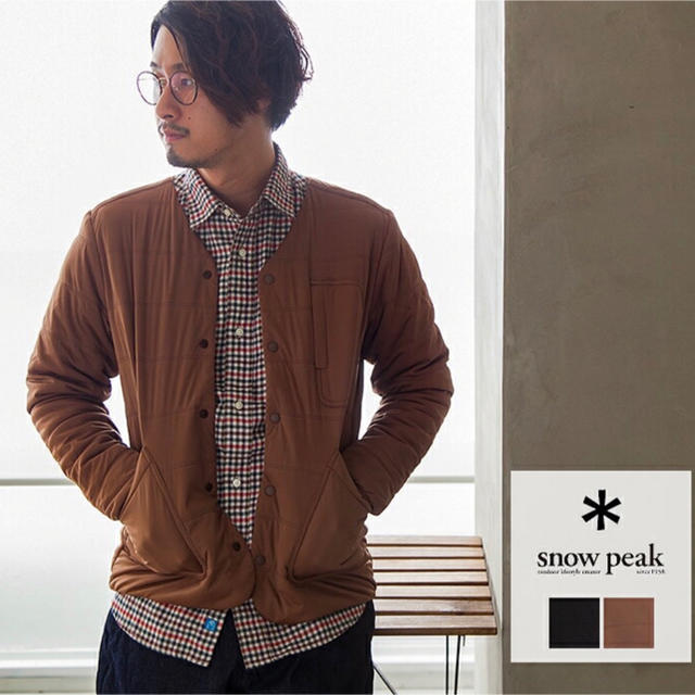 snowpeak フレキシブルインサーレションカーディガン - nayaabhaandi.com