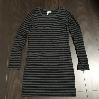 エイチアンドエム(H&M)のH&M♡ボーダーワンピ(ミニワンピース)