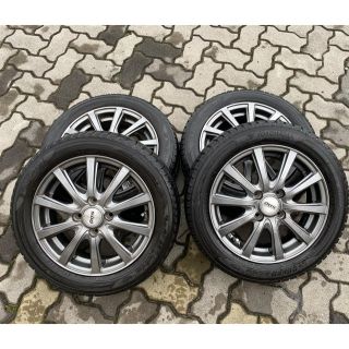 155/65R14 ヨコハマice GUARD iG50 2015年製 (タイヤ・ホイールセット)