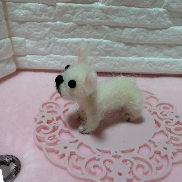 羊毛フェルト☆フレンチブル☆犬 ハンドメイドのぬいぐるみ/人形(その他)の商品写真