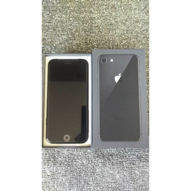 iphone8 64GB SIMロック解除済み スペースグレーの通販 by k1235｜ラクマ
