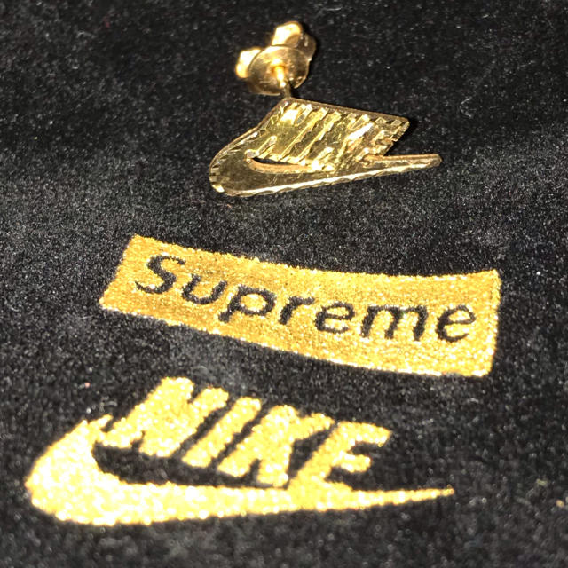 Supreme Nike 14K Gold Earring Gold