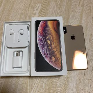 アイフォーン(iPhone)のiPhone xs  256G 美品　simフリー　ゴールド(スマートフォン本体)