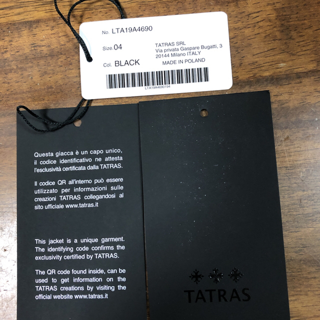 TATRAS(タトラス)のTATRAS タトラス ドレーナ DRENA レディース ダウンジャケット 黒　 メンズのジャケット/アウター(ダウンジャケット)の商品写真