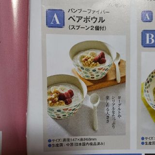 アテニア(Attenir)のバンブーファイバー　ペアボウル(食器)