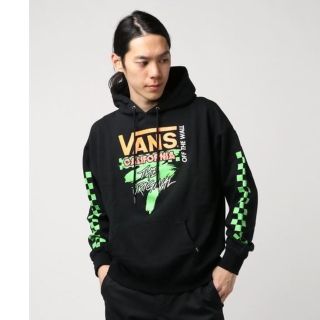 ヴァンズ(VANS)の
定9504円名作完売90sデザイン!VANS新品パーカー希少黒L!ZOZO完売(パーカー)