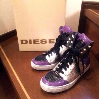 ディーゼル(DIESEL)の美品DIESELハイカットスニーカー(スニーカー)