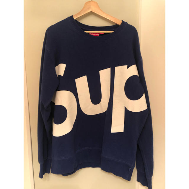 限定10%OFF 入手困難!supreme sup crewneck biglogo トレーナー 正規