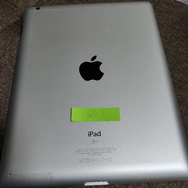 13 Apple iPad3 16GB Model A1416 ホワイト Wi-