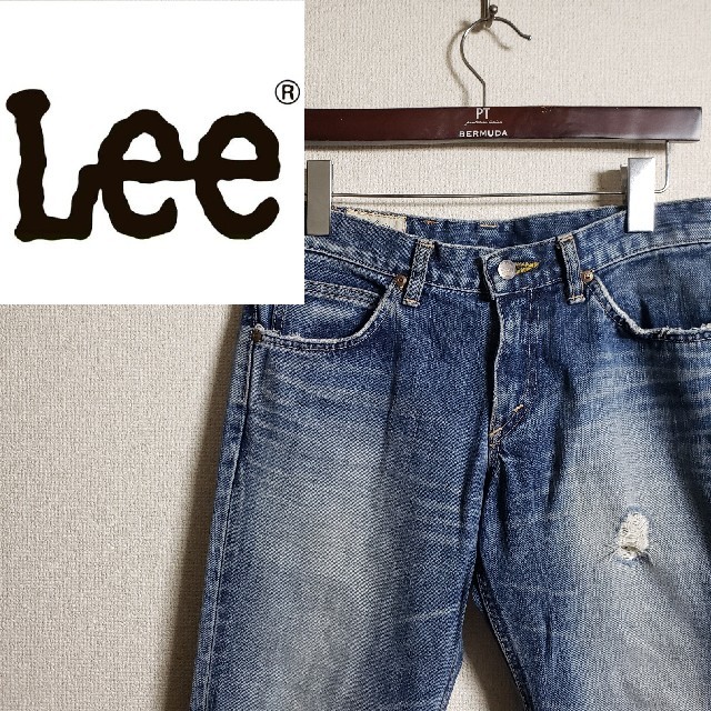 Lee(リー)のリー ライダース デニム カットオフ ダメージ ジーンズ スケーター 90s メンズのパンツ(デニム/ジーンズ)の商品写真