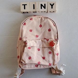 コドモビームス(こどもビームス)のtinycottons＊ リンゴ柄　BACKPACK リュック　プチバトー(リュックサック)