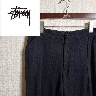 ステューシー(STUSSY)のステューシー ニットパンツ テーパード ウールライク ヘリンボーン ユニセックス(その他)