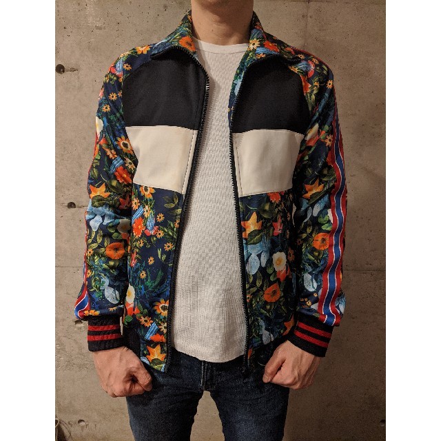 【人気♪】ZARA MAN ザラ　トラックジャケット　ジャージ　花柄　XL