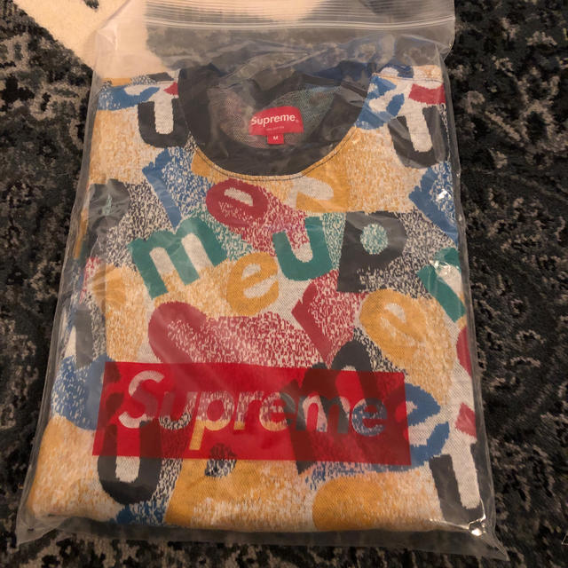 トップス新品未使用　Supreme Scatter Text Crewneck