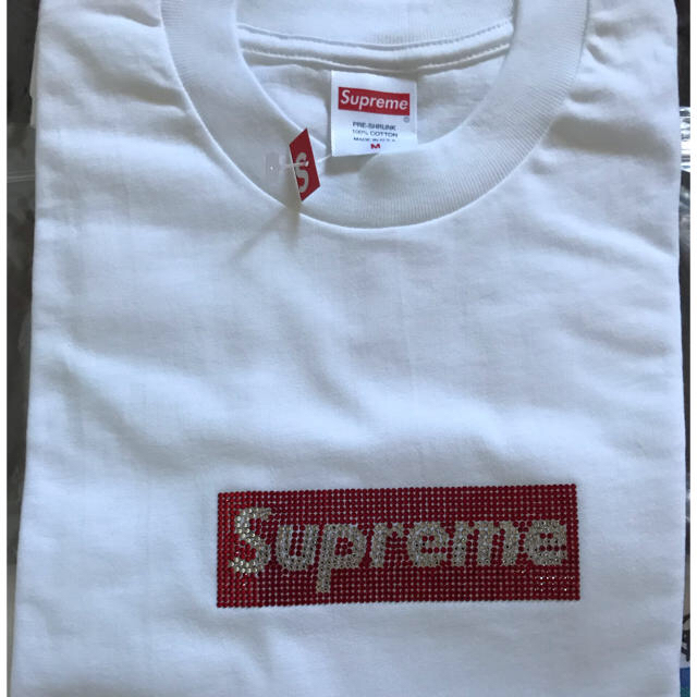 ボックスロゴ  Supreme Swarovski Box Logo Tee