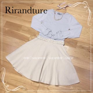 リランドチュール(Rirandture)の【未使用】15SS ツイードビジューSK(ミニスカート)