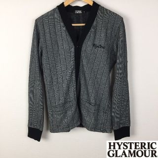 ヒステリックグラマー(HYSTERIC GLAMOUR)の美品 ヒステリックグラマー 長袖カーディガン グレー サイズM(カーディガン)