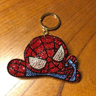 マーベル(MARVEL)のスパイダーマン　ラインストーンキーホルダー(キーホルダー)