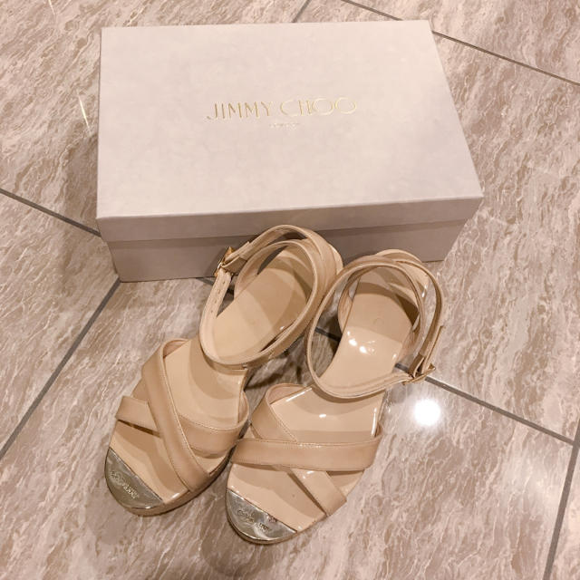 JIMMY CHOO(ジミーチュウ)のお値下げ中！！ジミーチュウ サンダル ウェッジ レディースの靴/シューズ(サンダル)の商品写真