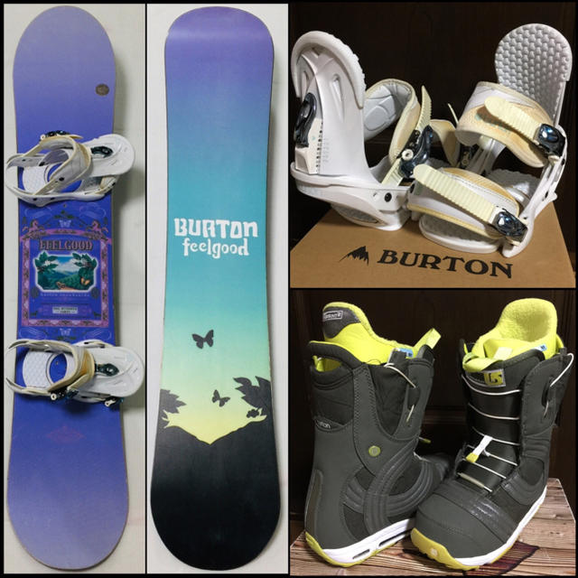 BURTON(バートン)の○BURTON Snowboards…etc♂レディーススノーボードセット○  スポーツ/アウトドアのスノーボード(ボード)の商品写真