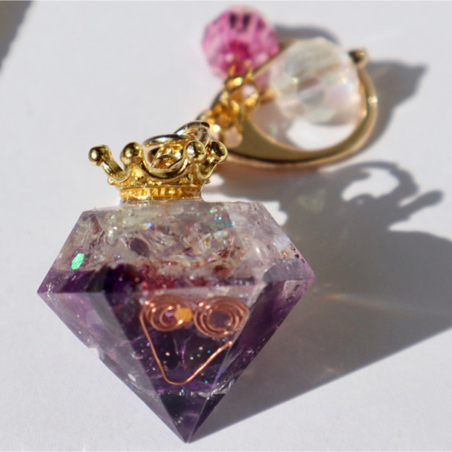 ☆他の方のご購入不可☆オルゴナイト レジン ネックレス No,955