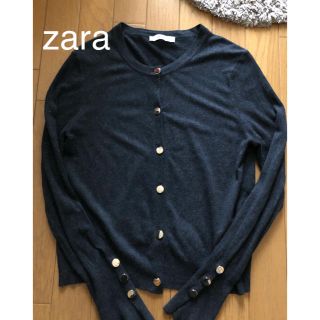 ザラ(ZARA)のザラ　ボタン留　カーディガン　L(カーディガン)